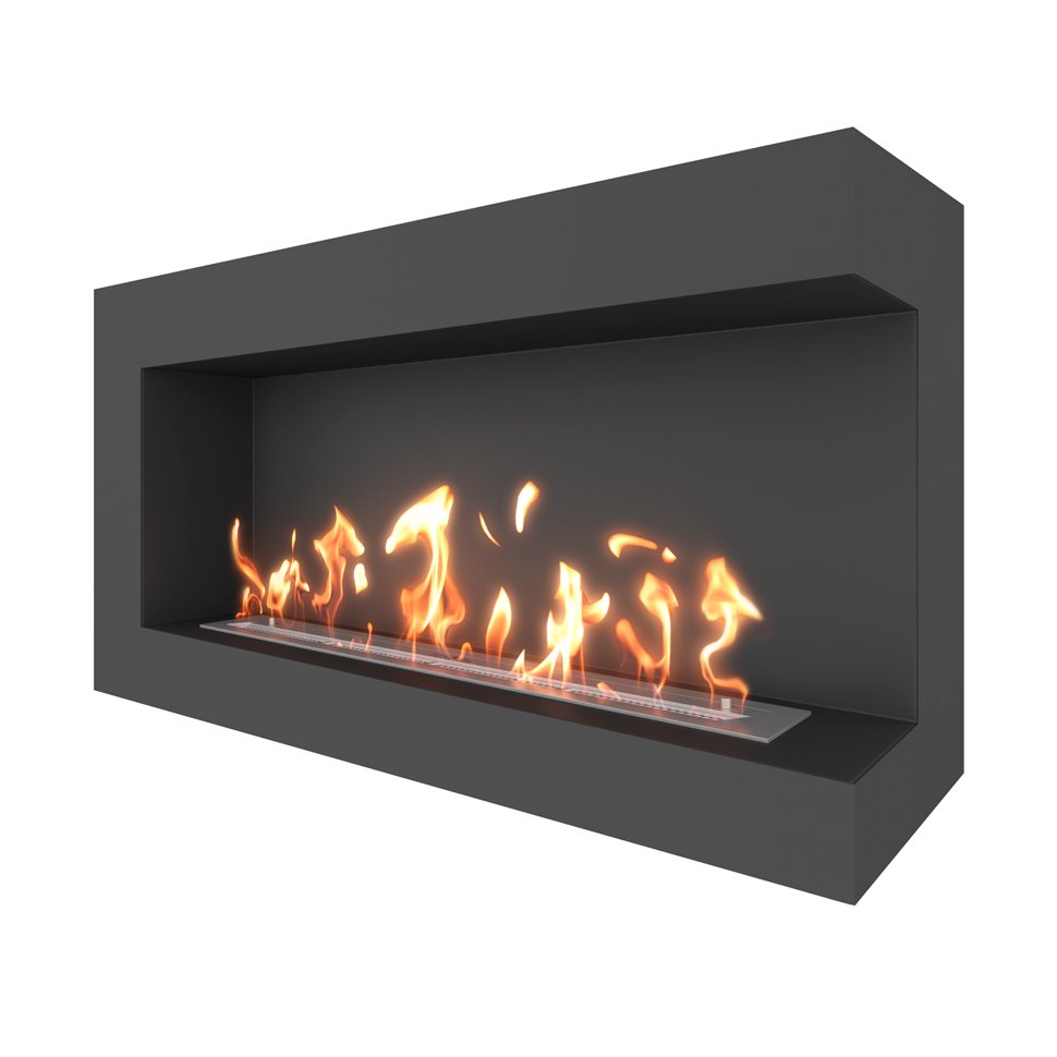 Биокамин угловой SteelHeat GRAND 1200 правый