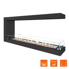 Биокамин торцевой SteelHeat ONE 1300