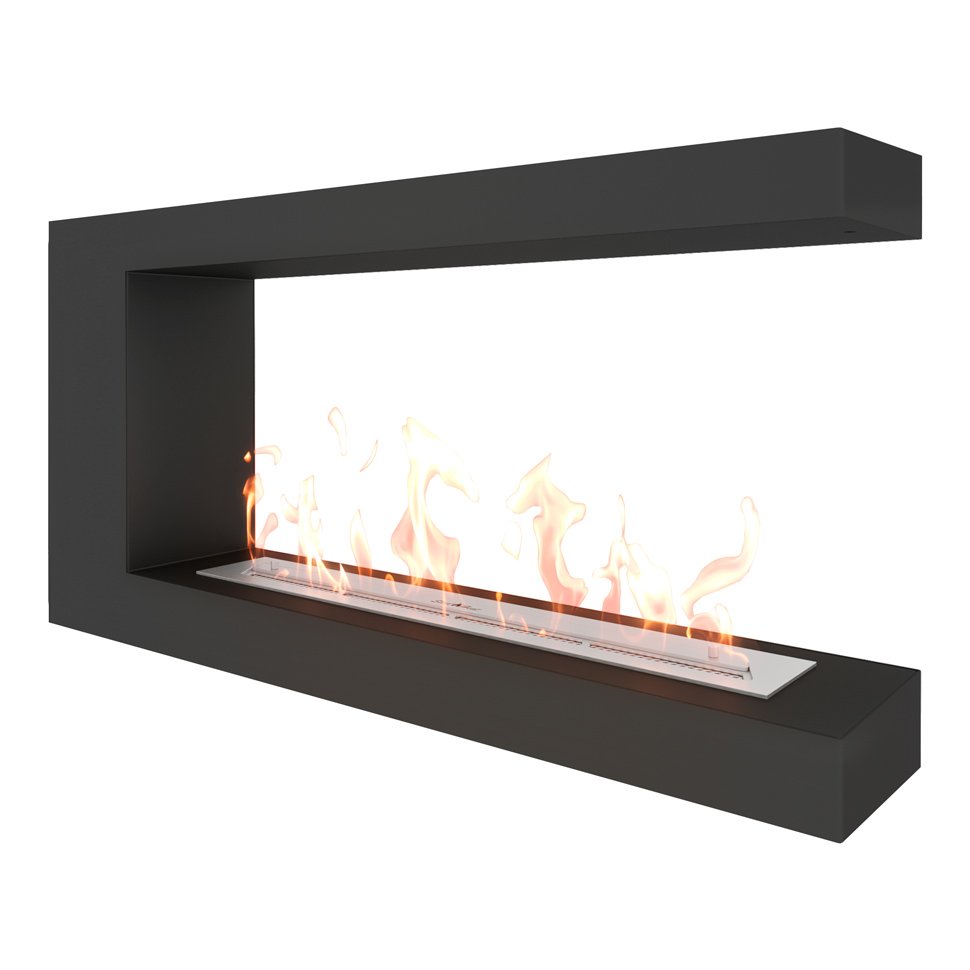 Биокамин торцевой SteelHeat LONG 900