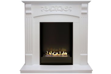 Биокамин в портале Firezo Sorrento Белый дуб, стандарт