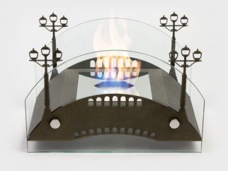 Биокамин настольный Lux Fire "Пушкинский мост" М (бронза)