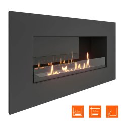 Биокамин встраиваемый SteelHeat GRAND 900 Small
